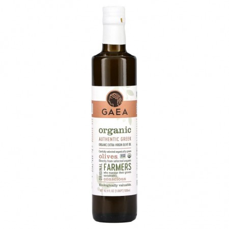Gaea, 오가닉 엑스트라 버진 올리브 오일, 500ml(17fl oz)