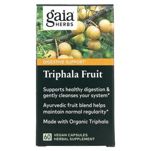 Gaia Herbs, 트리팔라 열매, 베지 캡슐 60개