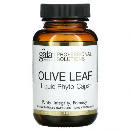 Gaia Herbs Professional Solutions, 올리브 잎, 60 액상 캡슐