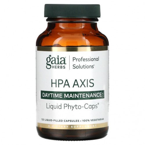 Gaia Herbs Professional Solutions, HPA 액시스, 주간 관리, 액상 캡슐 120정