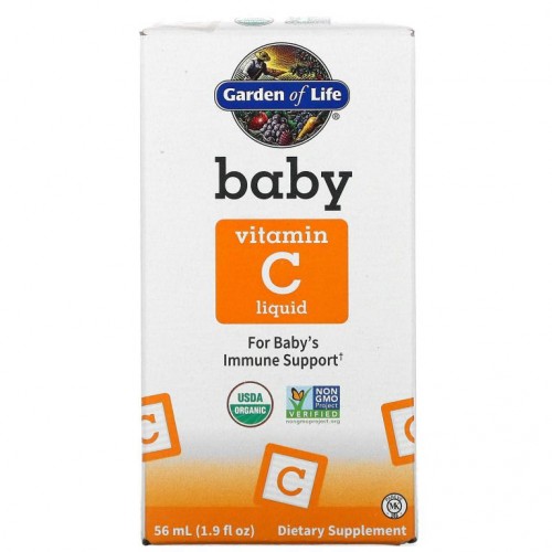 Garden of Life, 유아용, 액상 비타민C, 56ml(1.9fl oz)