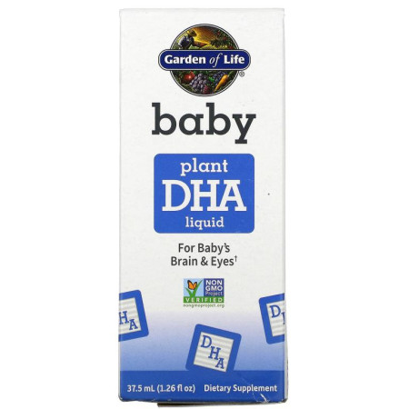 Garden of Life, 아기용, 식물성 DHA 액상, 37.5ml(1.26fl oz)