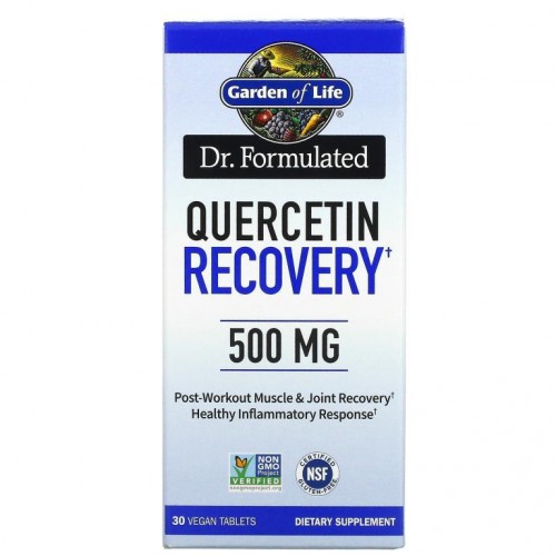 Garden of Life, Dr. Formulated, Quercetin Recovery, 500 mg, 30 Vegan Tablets