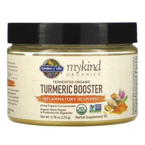 Garden of Life, MyKind Organics, 발효 유기농 강황 증진, 염증 반응, 135g(4.76oz)