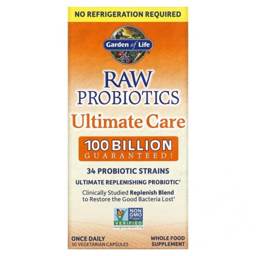 Garden of Life, RAW Probiotics 얼티밋 케어, 베지 캡슐 30정