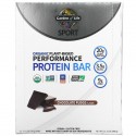 Garden of Life, Sport, 유기농 식물성 퍼포먼스 프로틴바, 초콜릿 퍼지, 바 12개입, 각 74g(2.61oz)