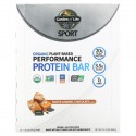 Garden of Life, Sport, 유기농 식물성 퍼포먼스 프로틴바, 솔티드 캐러멜 초콜릿, 바 12개, 각 74g(2.61oz)