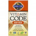 Garden of Life, Vitamin Code, 무가공 아연, 베지 캡슐 30정