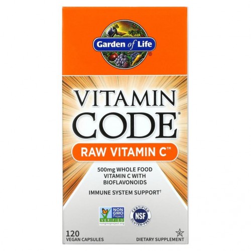 Garden of Life, Vitamin Code, RAW Vitamin C, 250 mg, 베지 캡슐 120정