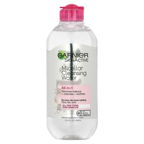 Garnier, 스킨액티브, 올인원 미셀라 클렌징 워터, 모든 피부에 적합, 400ml(13.5fl oz)