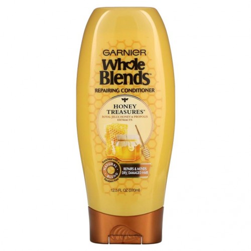 Garnier, 홀 블렌즈, 허니 트레저 리페어링 컨디셔너, 12.5fl oz(370ml)