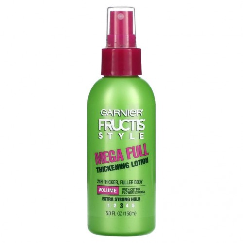 Garnier, Fructis Style, 메가 풀, 볼륨 강화 로션, 5fl oz(145ml)