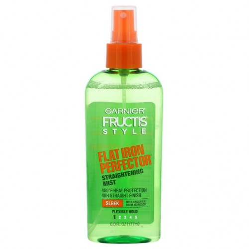 Garnier, Fructis Style, Flat Iron Perfector Straightening Mist, 6 fl oz (177 ml)