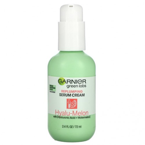 Garnier, Green Labs, Replumping Serum Cream, Hyalu-Melon, SPF 30, 2.4 fl oz (72 ml)