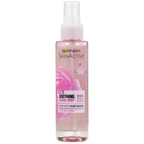 Garnier, SkinActive, 수딩 페이셜 미스트 로즈 워터 함유, 4.4fl oz(130ml)