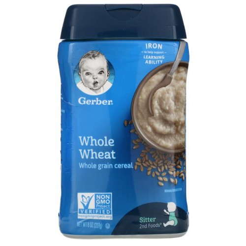 Gerber, 통밀, 통곡물 시리얼, 227g(8oz)