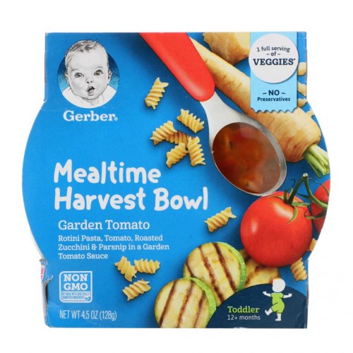 Gerber, 밀타임 하베스트 볼, 12개월 이상, 가든 토마토, 128g(4.5oz)