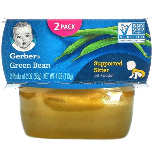 Gerber, 그린빈, 2팩, 각 56g(2oz)