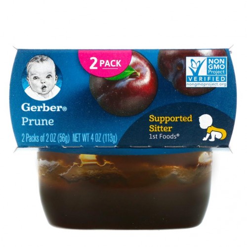 Gerber, 말린 자두, 2팩, 각 56g(2oz)