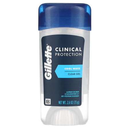 Gillette, Clinical Protection, Antiperspirant/Deodorant, Cool Wave, 2.6 oz (73 g)