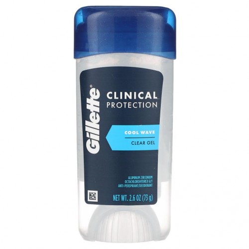Gillette, Clinical Protection, Antiperspirant/Deodorant, Cool Wave, 2.6 oz (73 g)