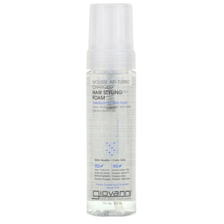 Giovanni, Mousse Air-Turbo Charged, 헤어 스타일링 폼, 207ml(7fl oz)