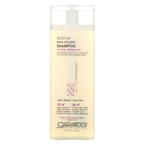 Giovanni, Root 66, 맥스 볼륨 샴푸, 처지고 생기 없는 모발용, 250ml(8.5fl oz)