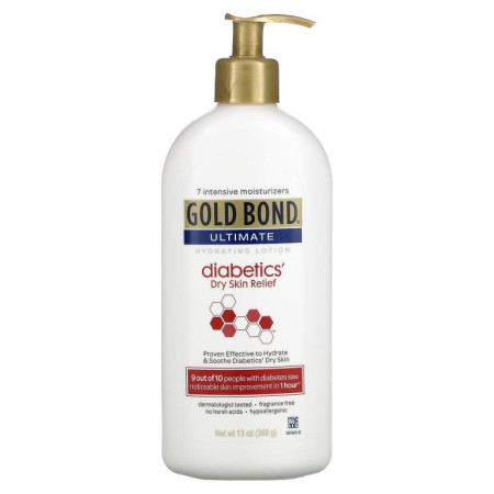 Gold Bond, 얼티밋, 보습 로션, 당뇨병 환자용 건성 피부 완화, 368g(13oz)
