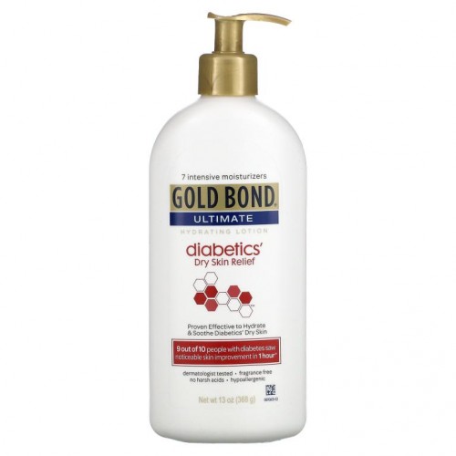 Gold Bond, 얼티밋, 보습 로션, 당뇨병 환자용 건성 피부 완화, 368g(13oz)
