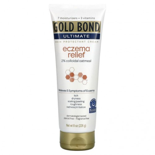 Gold Bond, 얼티밋 습진 완화 피부 보호 크림, 향료 무함유, 226g(8oz)