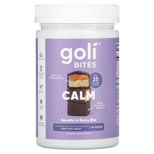 Goli Nutrition, 캄 바이츠, 초콜릿 아사이베리, 30개