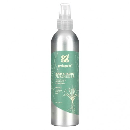 Grab Green, 실내 & 패브릭 청정제, 베티버, 7 oz (207 ml)