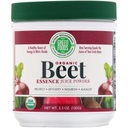 Green Foods, 유기농 비트 에센스 주스 분말, 150 g(5.3oz)