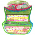 Green Sprouts, Snap & Go Wipe Off 턱받이, 9-18개월, 3매