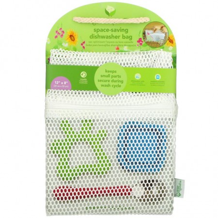 Green Sprouts, Space Saving Dishwasher Bag, White, 1 Bag