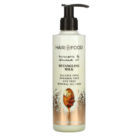 Hair Food, 디탱글링 밀크, 강황 & 아몬드 오일, 225ml(7.6fl oz)