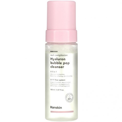 Hanskin, Real Complexion Hyaluron Bubble Pop Cleanser, 5.07 fl oz (150 ml)