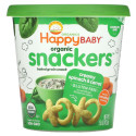 Happy Family Organics, 유기농 Snackers, 크리미 시금치 & 당근, 42.5g(1.5oz)