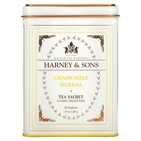 Harney & Sons, 파인 티, 캐모마일 허브, 티백 20개입, 26g(0.9oz)