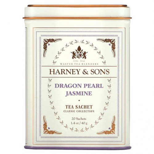 Harney & Sons, 파인 티, 드래곤 펄 자스민, 20 티백, 40 g(1.4oz)
