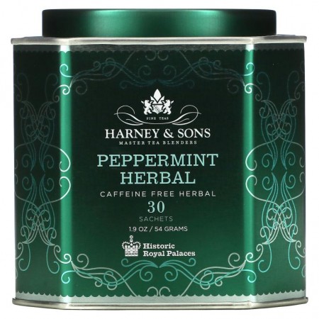 Harney & Sons, 페퍼민트 허브, 카페인 무함유, 티백 30개, 54g(1.9oz)