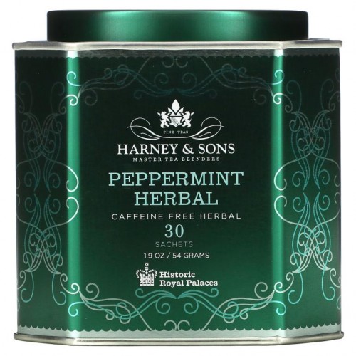 Harney & Sons, 페퍼민트 허브, 카페인 무함유, 티백 30개, 54g(1.9oz)