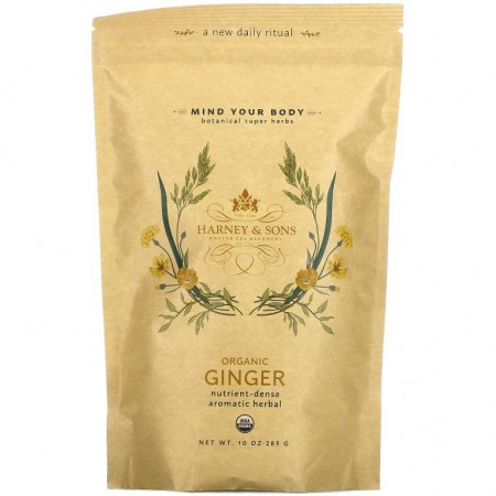 Harney & Sons, Botanical Super Herbs, Organic Ginger, 10 oz (283 g)