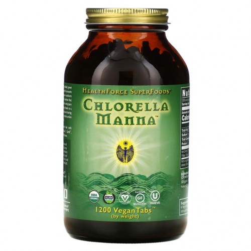 HealthForce Superfoods, 클로렐라 만나, VeganTabs 1,200정