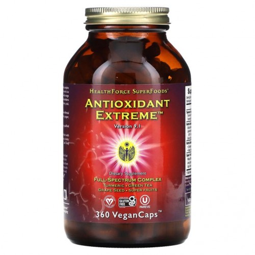 HealthForce Superfoods, Antioxidant Extreme, 버전 9, 식물성 캡슐 360정