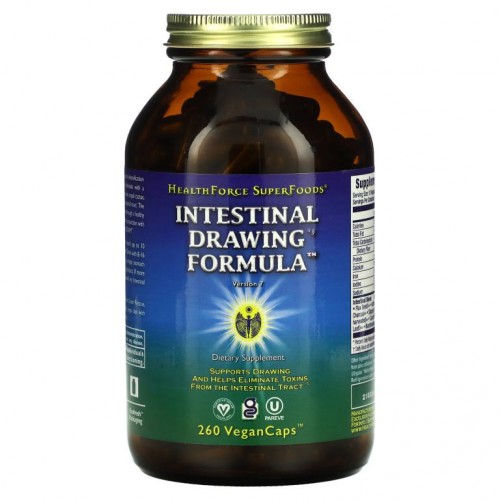HealthForce Superfoods, Intestinal Drawing Formula, 식물성 캡슐 260정