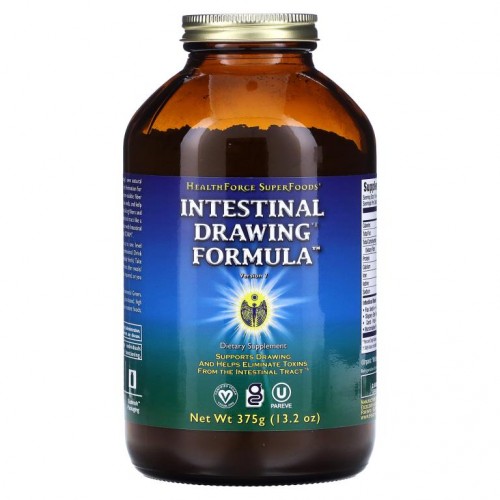 HealthForce Superfoods, Intestinal Drawing Formula, 버전 7, 375g(13.2oz)