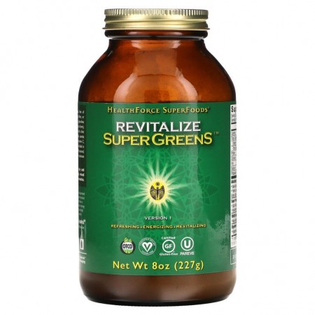 HealthForce Superfoods, Revitalize Super Greens, 8 oz(227 g)