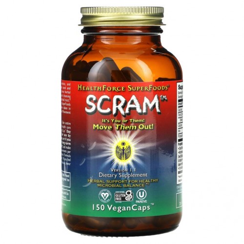 HealthForce Superfoods, Scram, 식물성 캡슐 150정