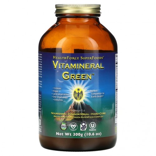 HealthForce Superfoods, Vitamineral Green, 버전 5.5, 300g(10.6oz)